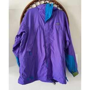Vintage 90s Patagonia Mountain Lightweight Jacket Size L Purple Retro Y2K